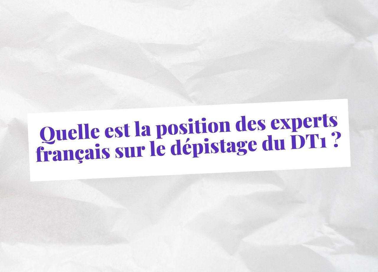 article : Dépistage du diabète de type 1 : les sociétés savantes s’y engagent